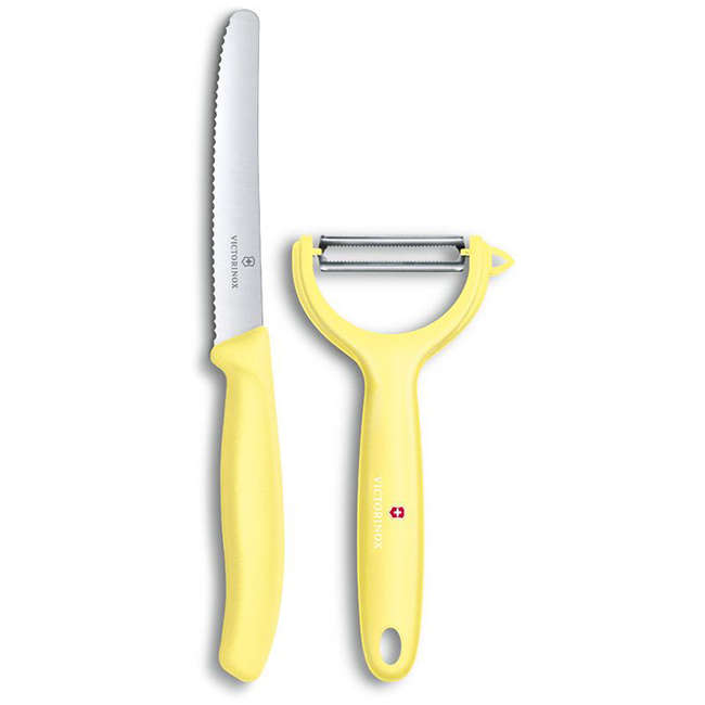 Swiss Classic Trend Colours Tomato Knife & Peeler Set