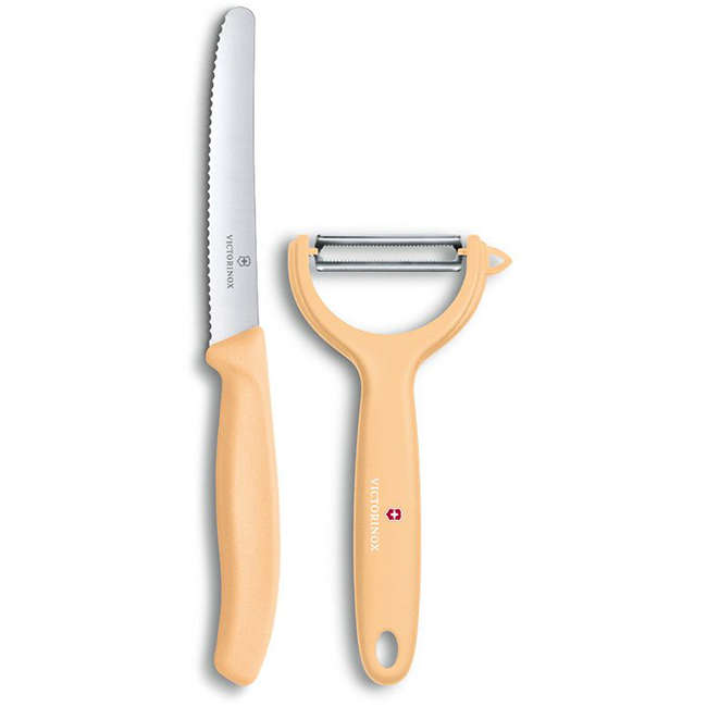 Swiss Classic Trend Colours Tomato Knife & Peeler Set