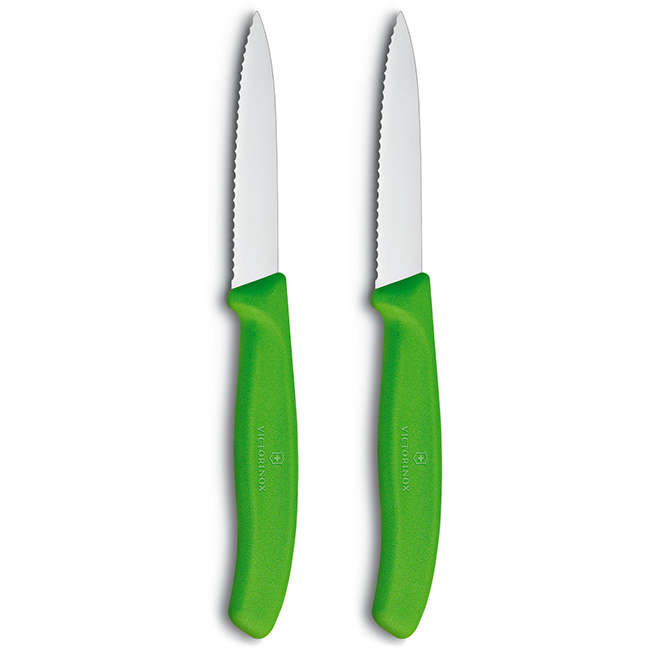 Swiss Classic Pointed Serrated Paring Knife Set, 8cm