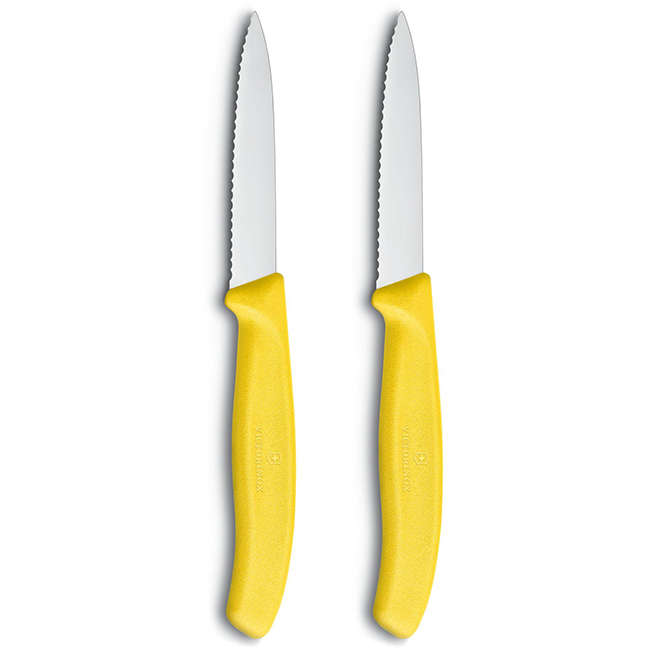 Swiss Classic Pointed Serrated Paring Knife Set, 8cm
