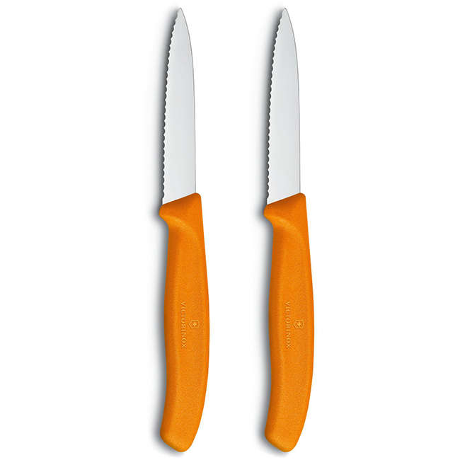 Swiss Classic Pointed Serrated Paring Knife Set, 8cm