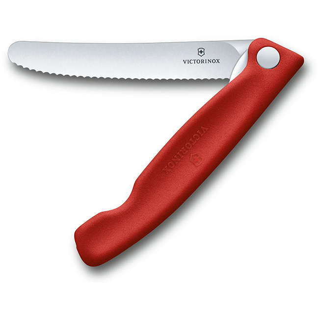 Swiss Classic Foldable Serrated Paring Knife, 11cm