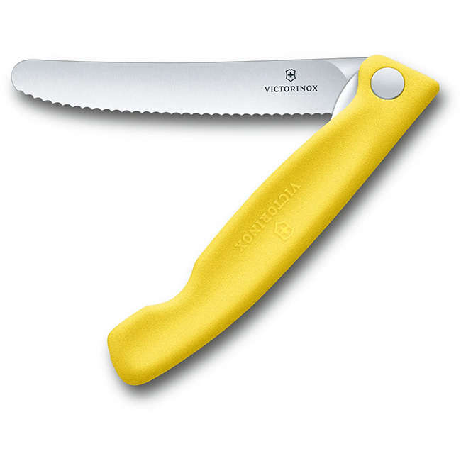 Swiss Classic Foldable Serrated Paring Knife, 11cm
