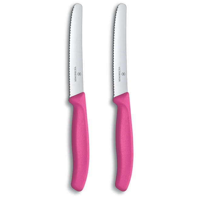 Swiss Classic Rounded Serrated Paring Knife Set, 11cm