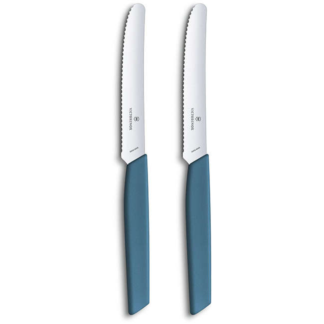 Swiss Modern Paring & Steak Knife Set, 11cm, Set Of 2