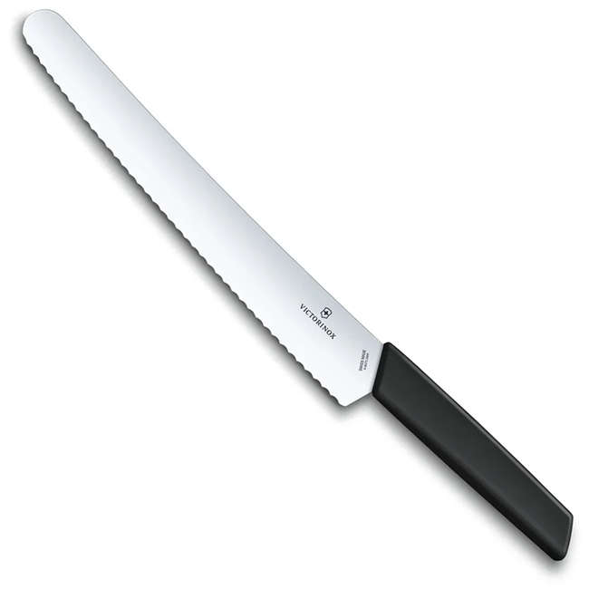 Swiss Modern Serrated Bread & Pastry Knife, 26cm