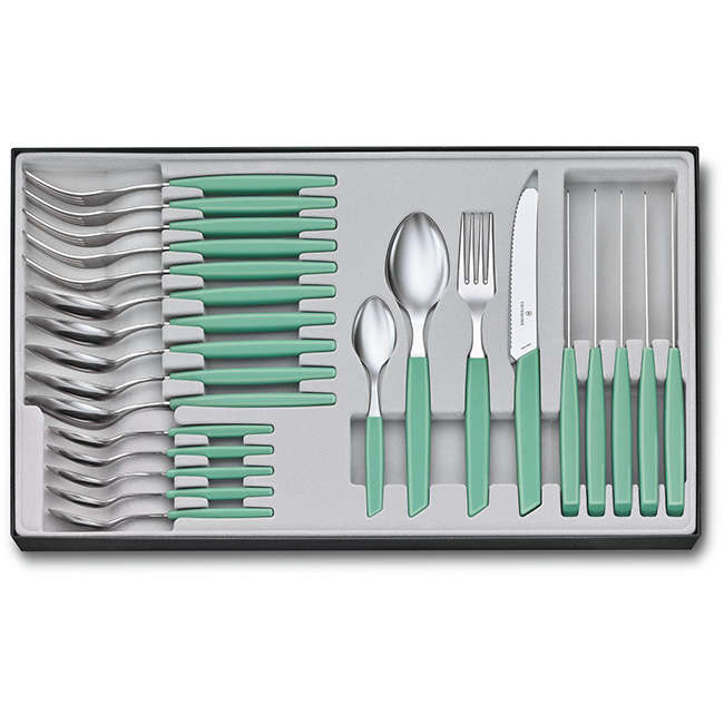 Swiss Modern Cutlery Set, 24pc
