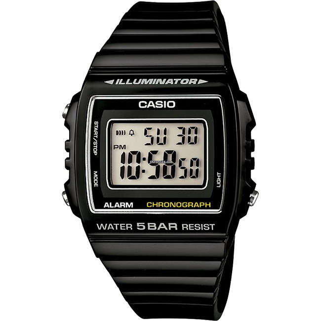 Standard Men's 50m Digital Wrist Watch, W-215H