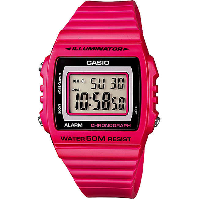 Standard Men's 50m Digital Wrist Watch, W-215H