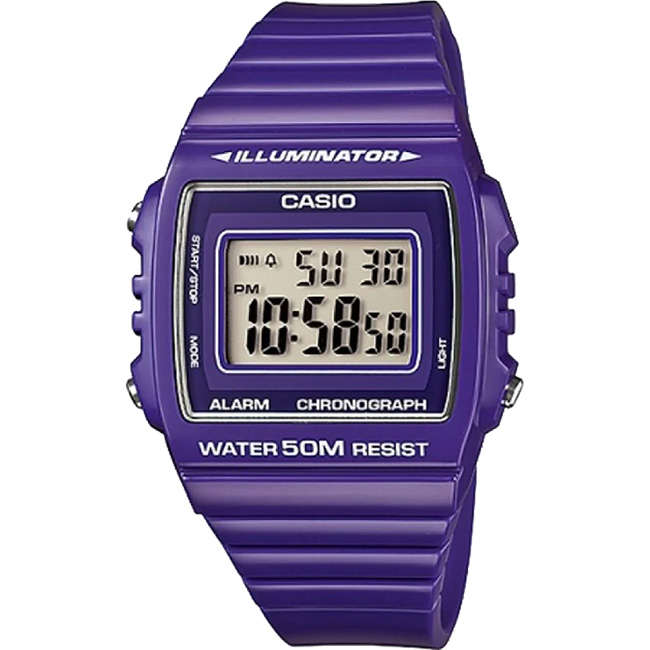 Standard Men's 50m Digital Wrist Watch, W-215H