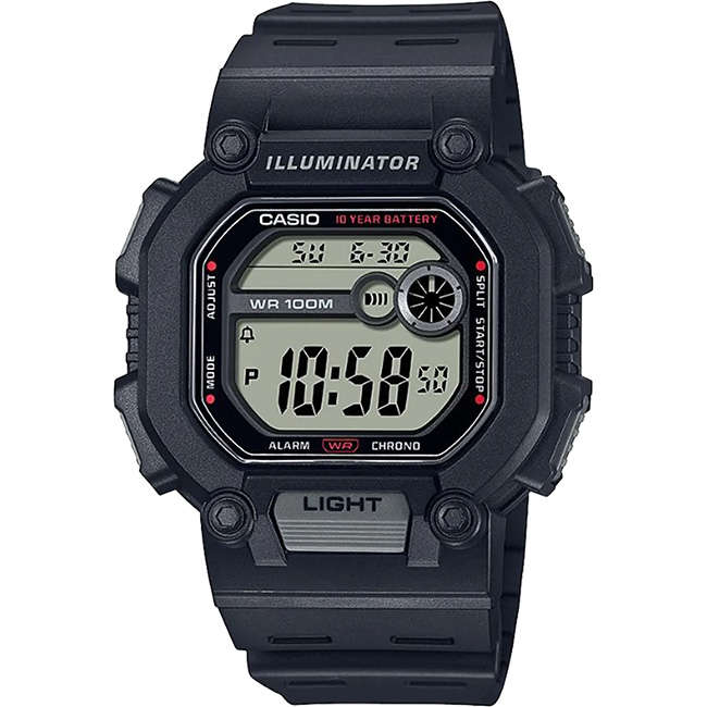 Standard Men's 100m Digital Wrist Watch, W-737H