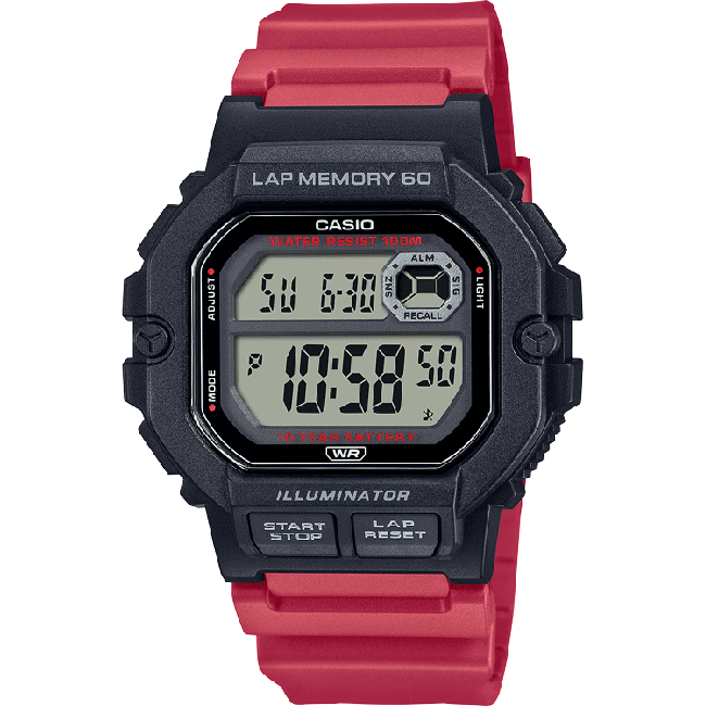 Standard Men's 100m Digital Fitness Wrist Watch, WS-1400H