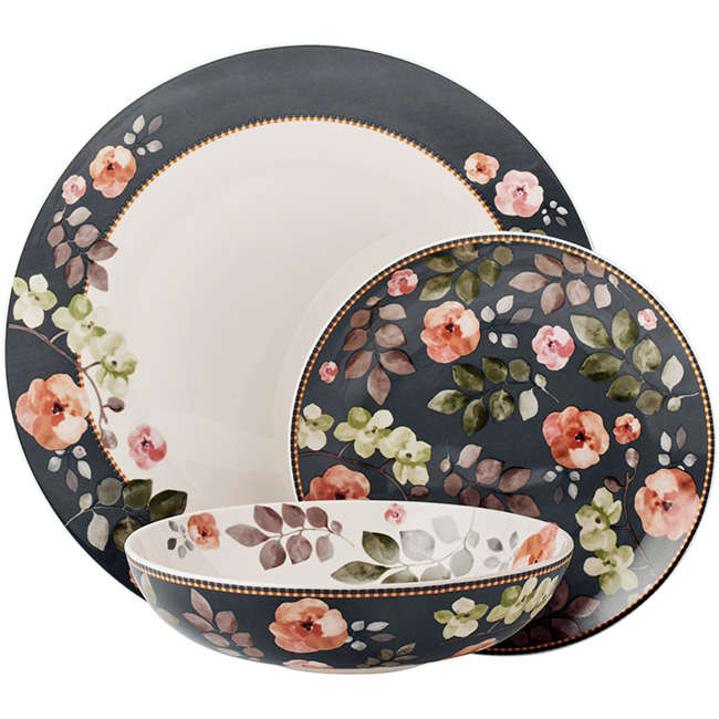 Arcadia Coupe Dinner Set, 12pc