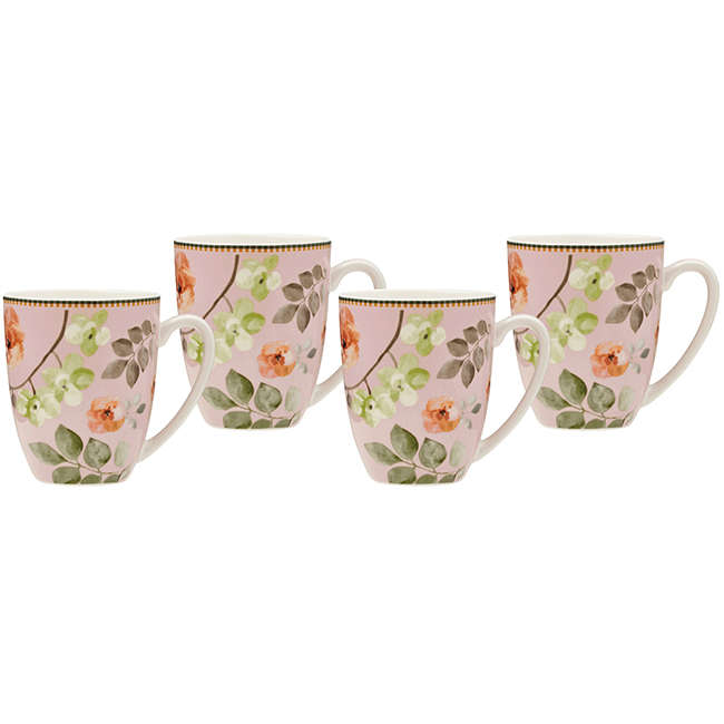 Arcadia Coupe Mug Set, Set Of 4