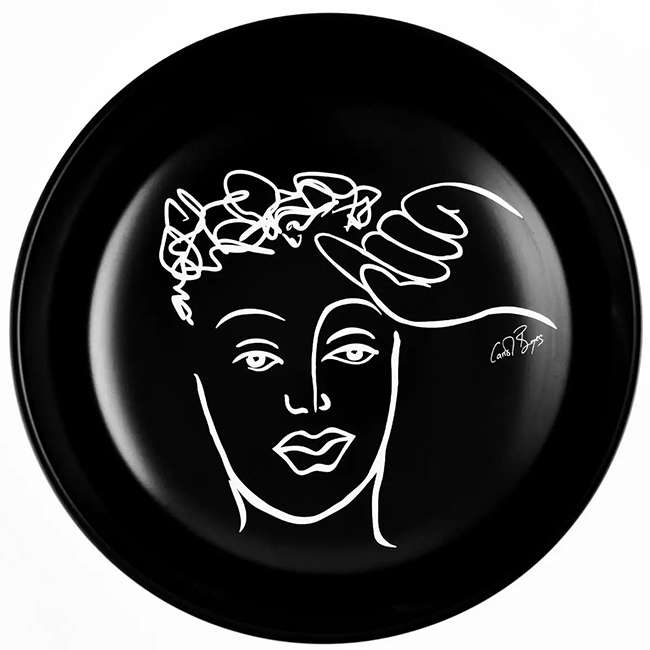 Black Sketchbook Cereal/Soup Bowls, Set Of 4