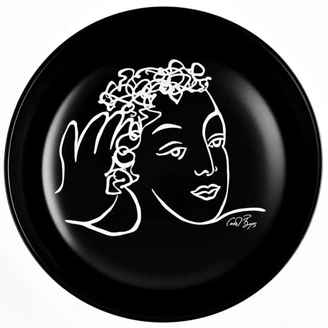 Black Sketchbook Cereal/Soup Bowls, Set Of 4