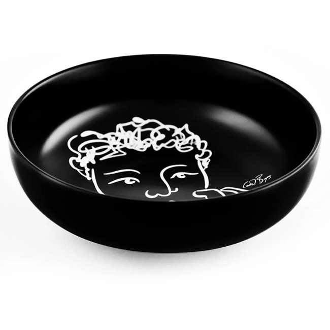 Black Sketchbook Cereal/Soup Bowls, Set Of 4
