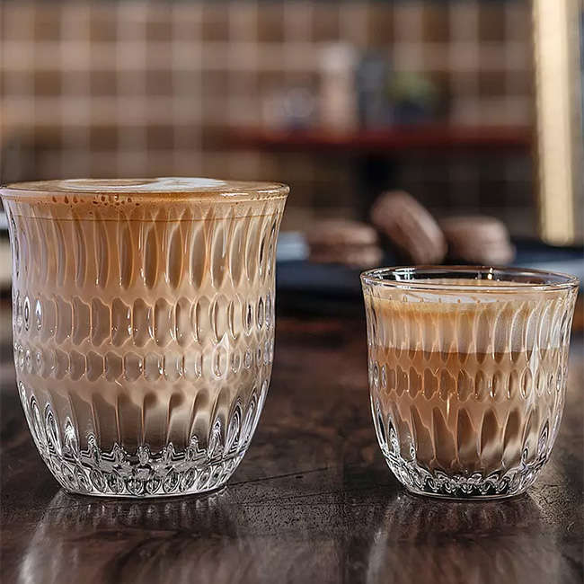 Barista Ethno Cappuccino Glasses, Set Of 2
