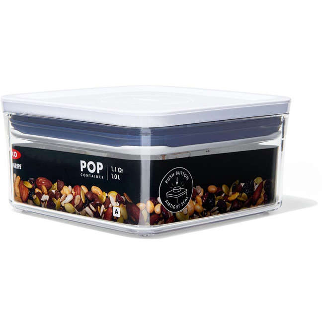Good Grips Pop 2 Big Square Mini Container, 1.1L