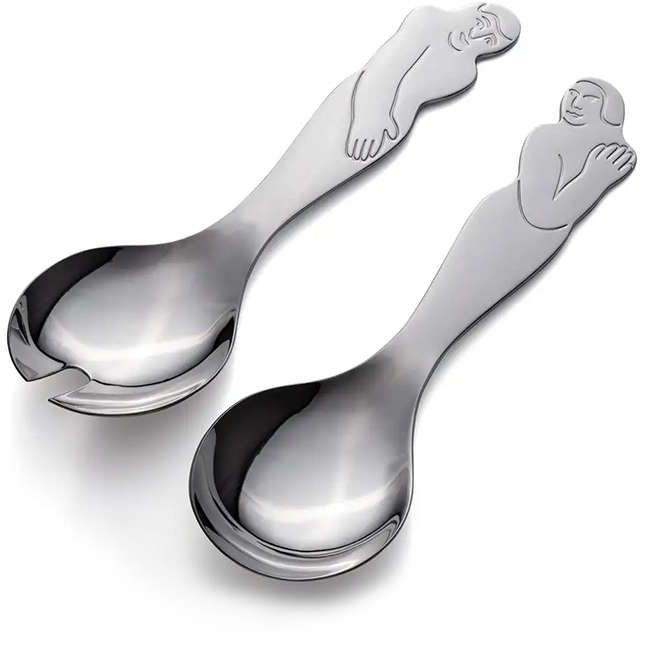 Deep Salad Servers, Woman Man