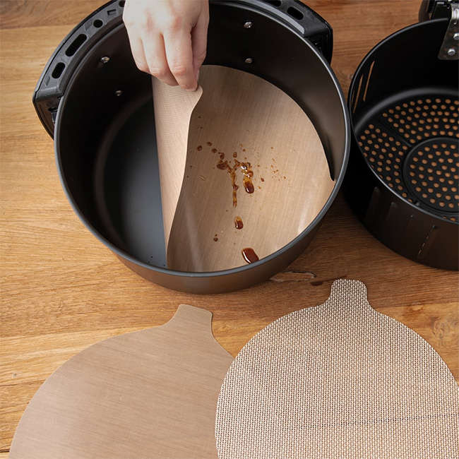 Reusable Round Airfryer Liners, Set of 2