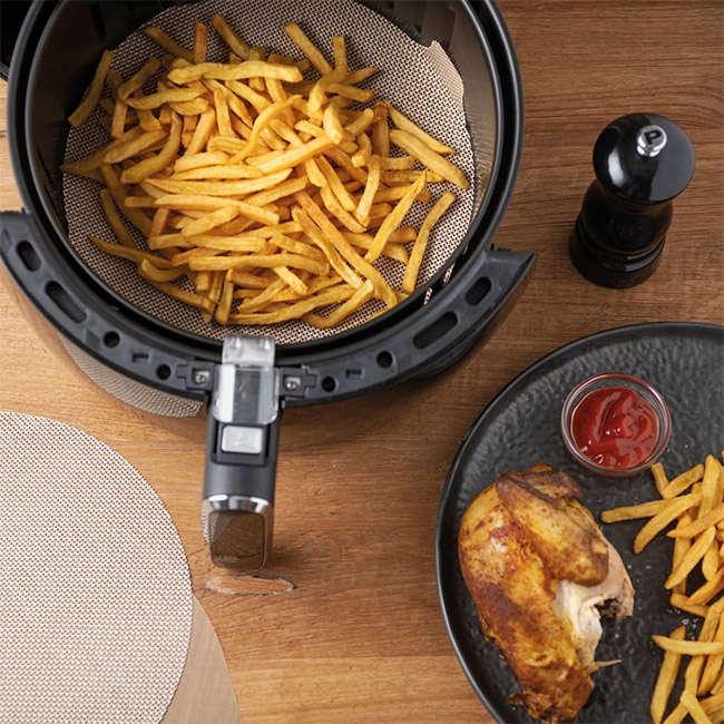 Reusable Round Airfryer Liners, Set of 2