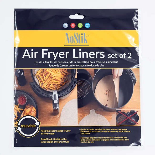 Reusable Round Airfryer Liners, Set of 2