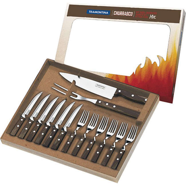 Churrasco Braai & Cutlery Set, Set Of 14
