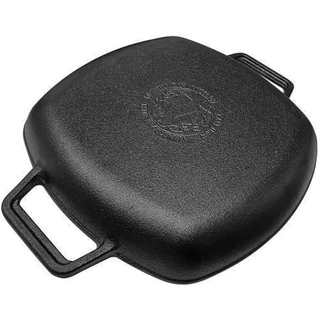 Enamelled Cast Iron Square Grill Pan with Helper Handles, 26cm