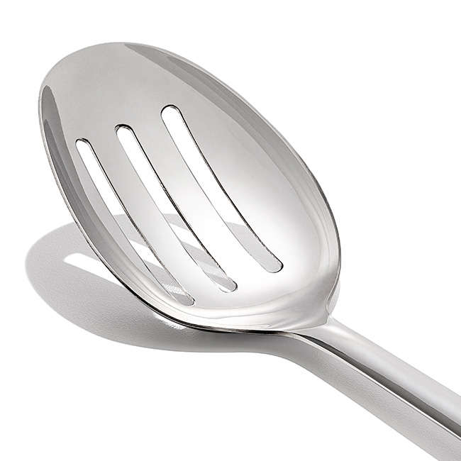 Stainless Steel Slotted Spoon with Non-Slip Touchpoint Grip