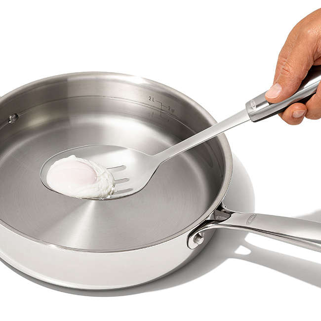 Stainless Steel Slotted Spoon with Non-Slip Touchpoint Grip