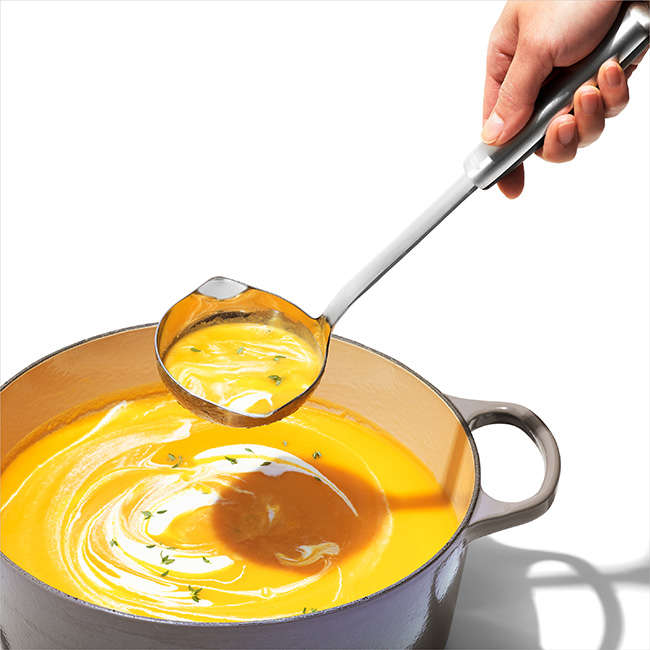 Stainless Steel Ladle With Non-Slip Touchpoint Grip