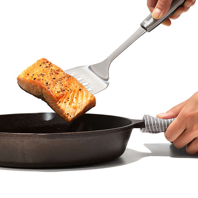 Stainless Steel Slotted Turner With Non-Slip Touchpoint Grip