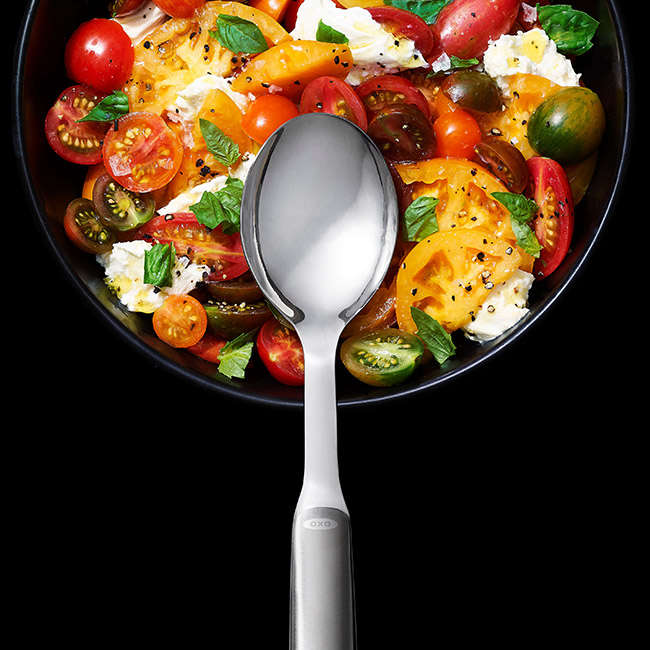 Stainless Steel Serving Spoon With Non-Slip Touchpoint Grip