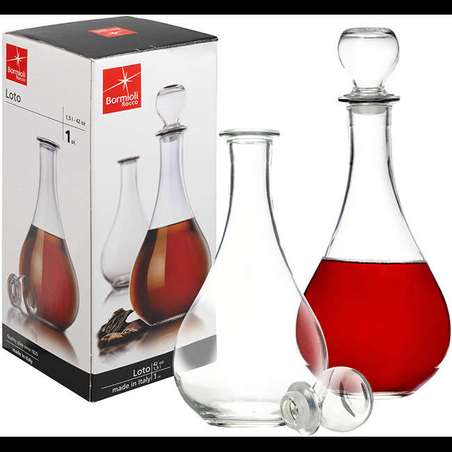 Loto Decanter With Stopper, 1.25L