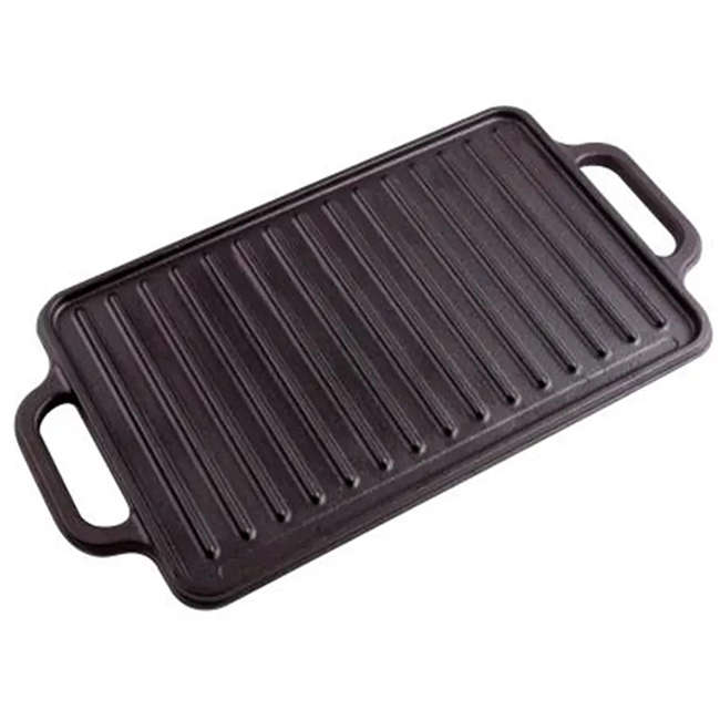 Enamelled Cast Iron Rectangular Reversible Griddle, 32cm