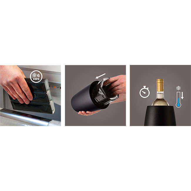 Active Elegant Black Wine Bottle Cooler