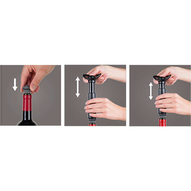 Vacuum Wine Bottle Stoppers, Set of 2