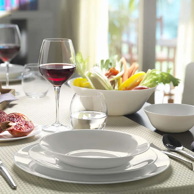 White Moon Dinner Set, 18pc