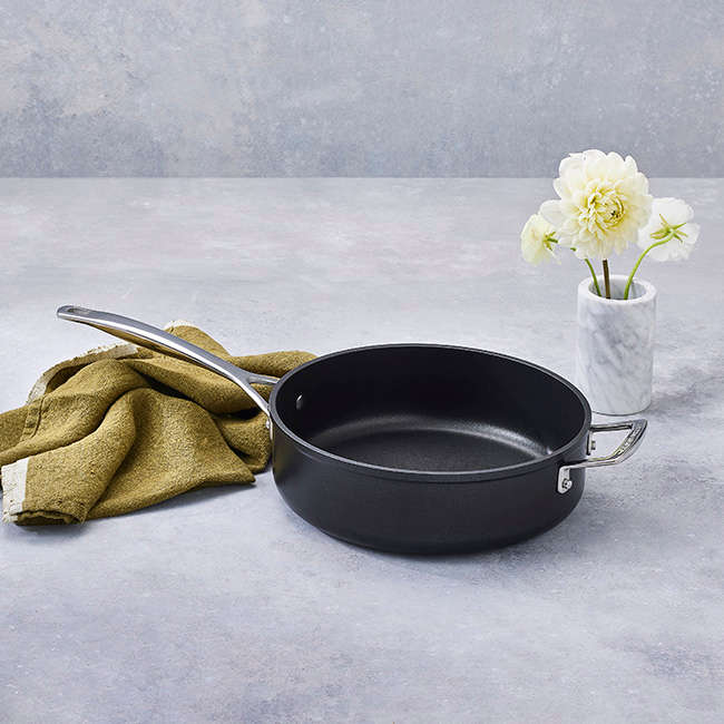Toughened Non-Stick Saute Pan With Helper Handle, 26cm