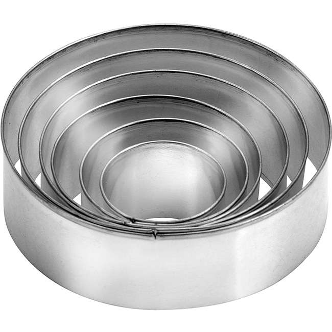 Delicia Round Cookie Cutters, Set Of 6