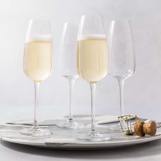 Classique 290ml Champagne Flutes, Set Of 4