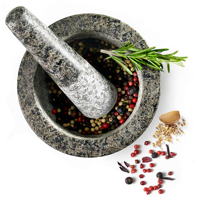 Salades Granite Pestle &amp; Mortar