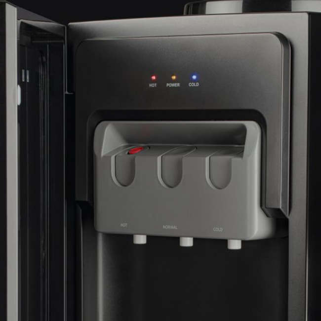 Glass Front Standing Water Dispenser