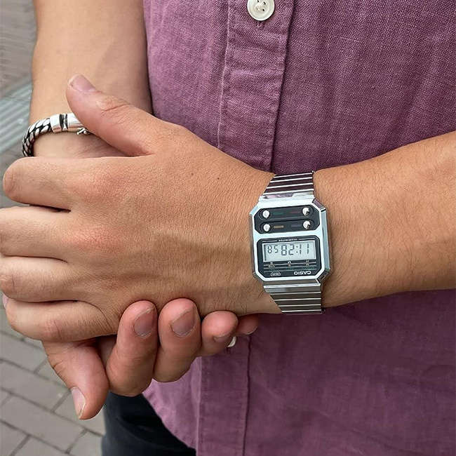 Retro Vintage Digital Wrist Watch, A100WE-1ADF