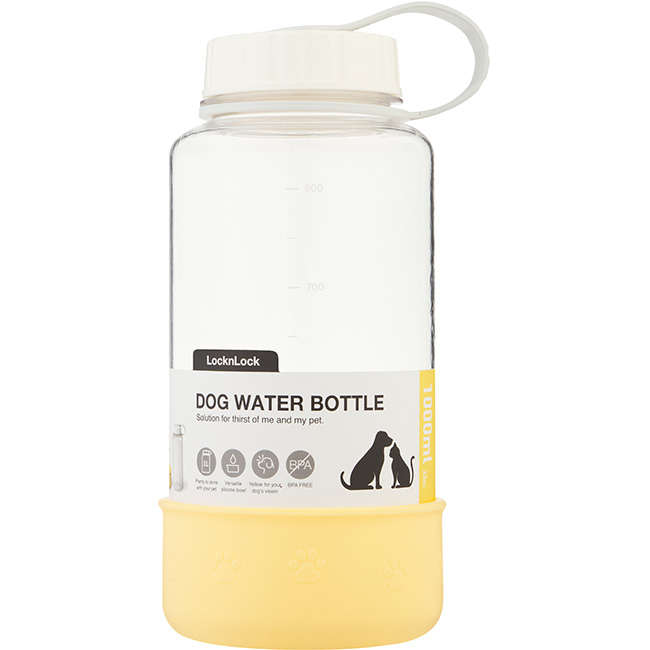 Pet Water Bottle & Bowl, 1L