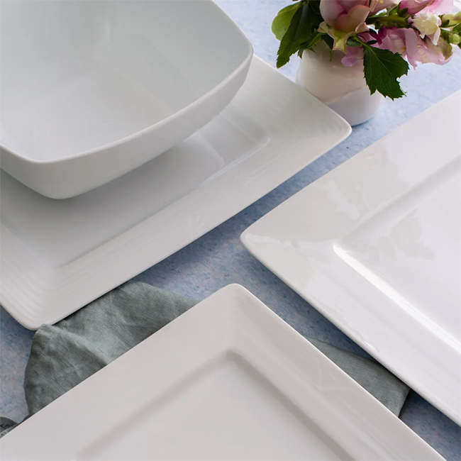 Arctic White Rectangular Platter, 30cm