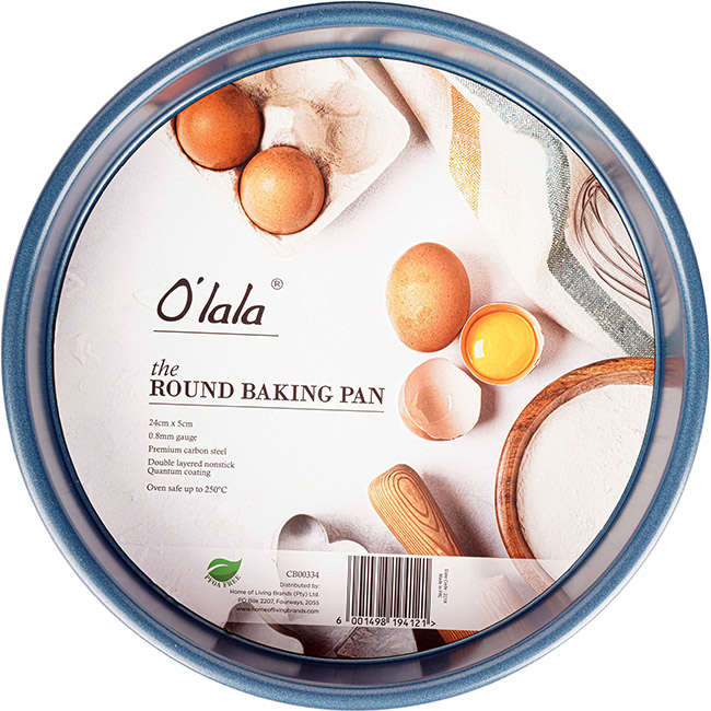 Non-Stick Round Baking Pan, 24cm
