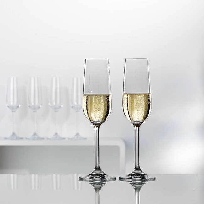 Clara 190ml Champagne Glasses, Set Of 6