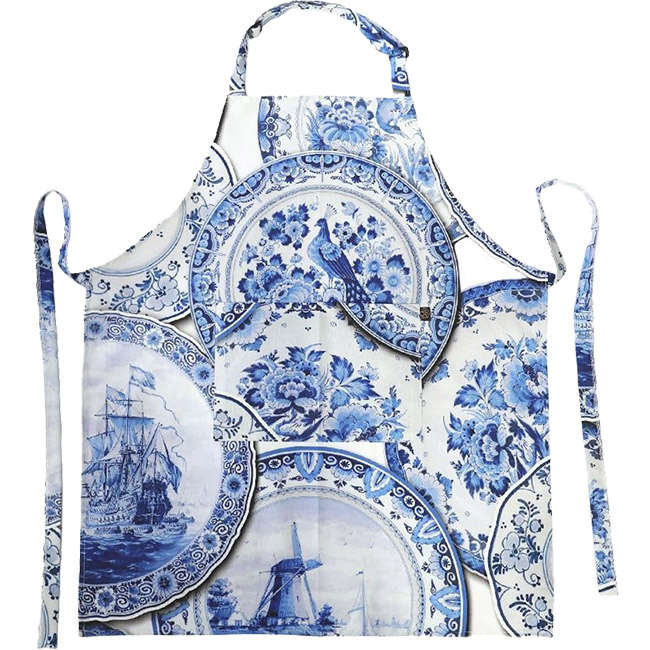 Delft Full Bib Apron